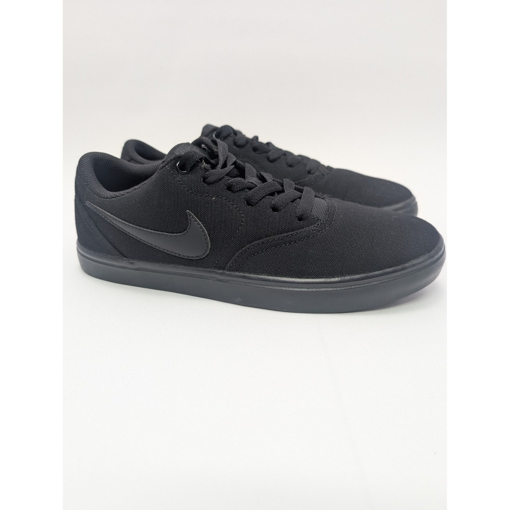 Nike SB Check Solarsoft Canvas Black Skate Shoes 921463-001 Womens 8.5